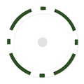 Magnetic 8-Stripe Blank Poker Chips (11.5g) – Insert Ready - Green