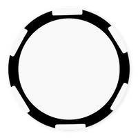 Multi-Stripe Blank Poker Chips – 11.5g – UV Print & Foil-Stamp Ready – Black