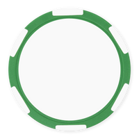 Multi-Stripe Blank Poker Chips – 11.5g – UV Print & Foil-Stamp Ready – Green