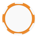 Multi-Stripe Blank Poker Chips – 11.5g – UV Print & Foil-Stamp Ready – Orange