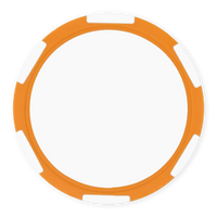 Multi-Stripe Blank Poker Chips – 11.5g – UV Print & Foil-Stamp Ready – Orange