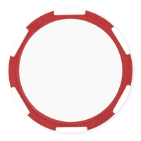 Multi-Stripe Blank Poker Chips – 11.5g – UV Print & Foil-Stamp Ready – Red