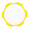 Multi-Stripe Blank Poker Chips – 11.5g – UV Print & Foil-Stamp Ready – Yellow