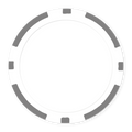 8-Stripe Blank Poker Chips (11.5g) – Insert Ready + UV Direct Print Ready - Gray