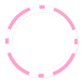 8-Stripe Blank Poker Chips (11.5g) – Insert Ready + UV Direct Print Ready - Pink