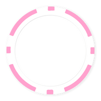8-Stripe Blank Poker Chips (11.5g) – Insert Ready + UV Direct Print Ready - Pink