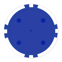 8-Stripe Blank Poker Chips (11.5g) – Insert Ready - White