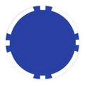 8-Stripe Blank Poker Chips (11.5g) – Insert Ready + UV Direct Print Ready - White