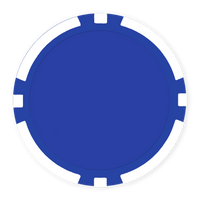 8-Stripe Blank Poker Chips (11.5g) – Insert Ready + UV Direct Print Ready - White