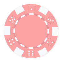 Classic Dice Design Blank Poker Chips – 11.5g – UV Print & Foil-Stamp Ready – Pink