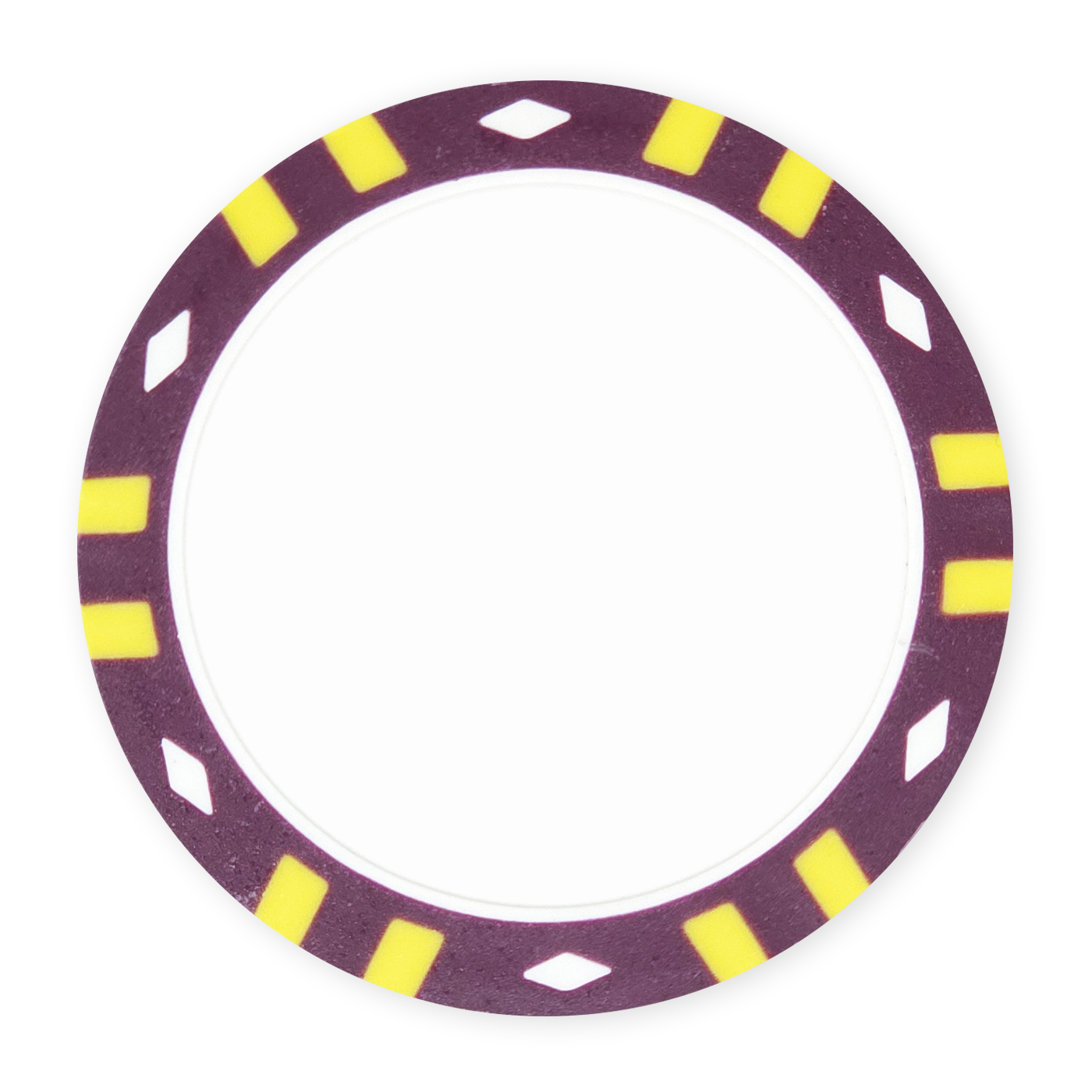 Purple Stripe poker chip - Insert & UV ready