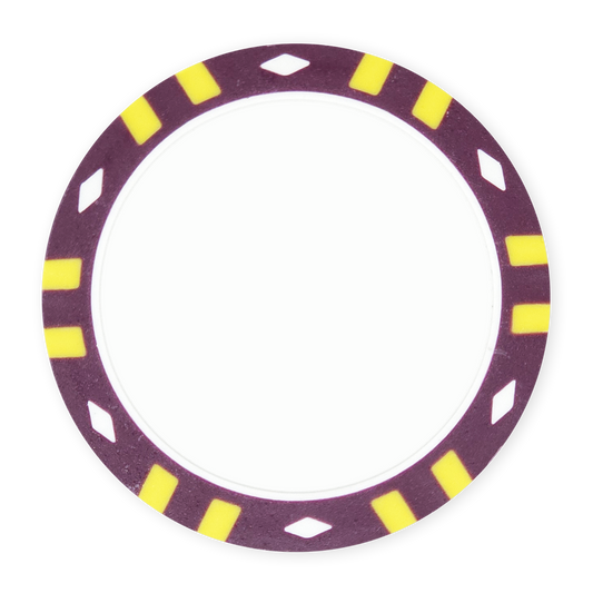 Purple Stripe poker chip - Insert & UV ready