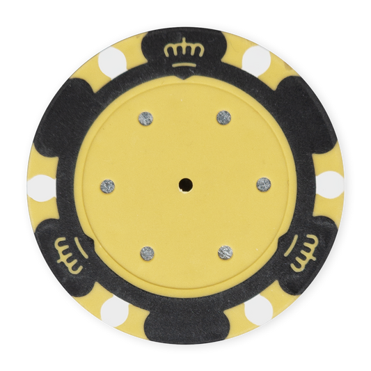 Black 14 gram clay Monte Carlo poker chip - Insert ready