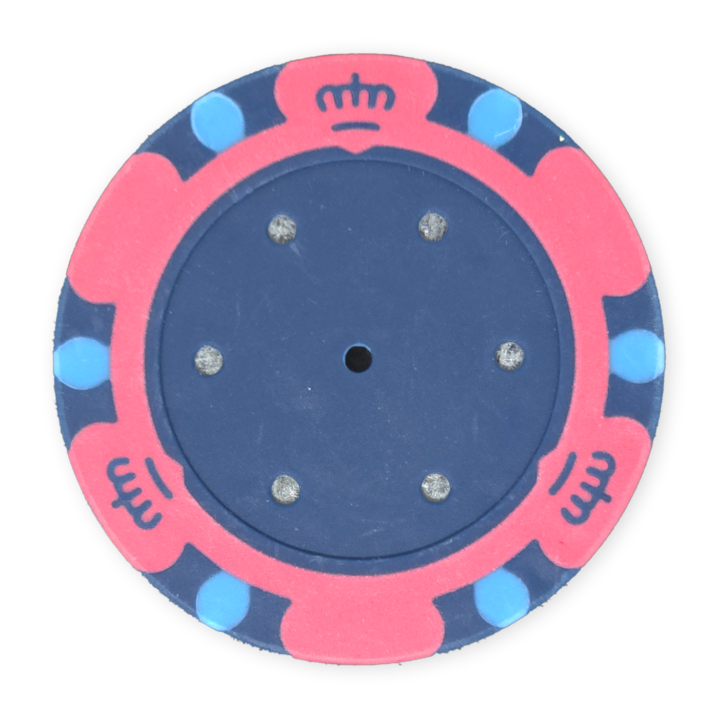 Pink 14 gram clay Monte Carlo poker chip - Insert ready