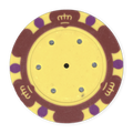 Monte Carlo Insert-Ready Blank Poker Chips – 14g Clay – Recessed Center – Red