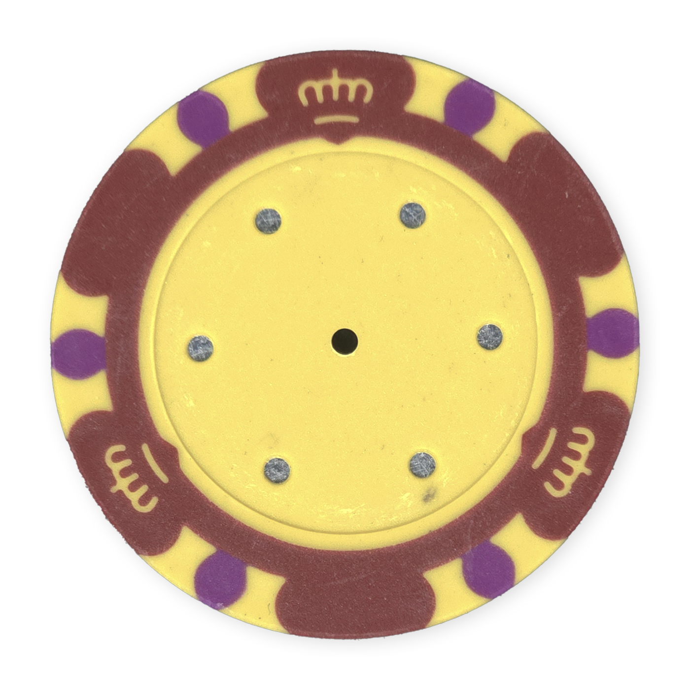 Red 14 gram clay Monte Carlo poker chip - Insert ready