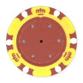 Monte Carlo Insert-Ready Blank Poker Chips – 14g Clay – Recessed Center – Yellow