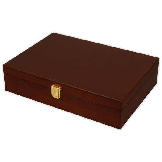 200 chip capacity Mahogany wood poker chips case