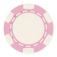Classic 6-Spot Blank Poker Chips – 11.5g – UV Print & Foil-Stamp Ready – Pink