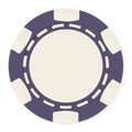Classic 6-Spot Blank Poker Chips – 11.5g – UV Print & Foil-Stamp Ready – Purple
