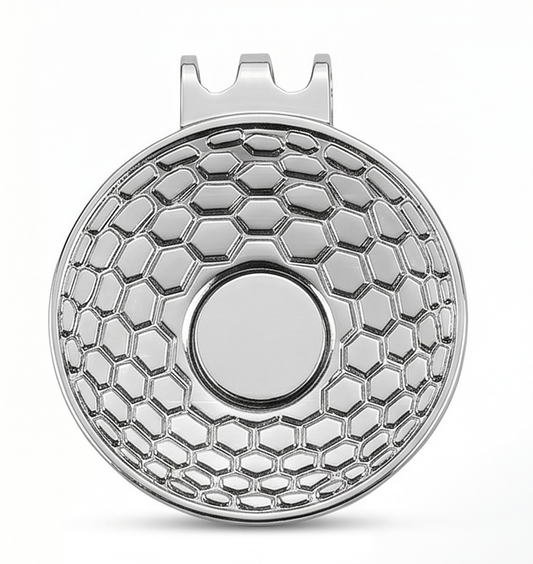 Golf hat clip with built in magnet
