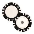 Magnetic Triple Crown Poker Chips for Golf Ball Markers – UV & Insert Ready - Black