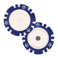 Magnetic Triple Crown Poker Chips for Golf Ball Markers – UV & Insert Ready - Blue